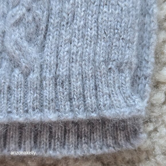 L.L. Bean Cashmere Mini-Cable Knit Scarf - Picture 4 of 8